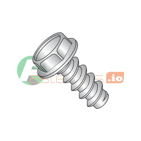 Newport Fasteners Thread Cutting Screw, 5/16" x 1 in, 18-8 Stainless Steel Hex Head Hex Drive, 625 PK 460389 - main